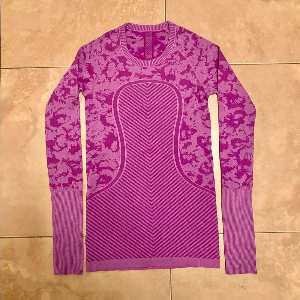 Lululemon purple long sleeve swiftly